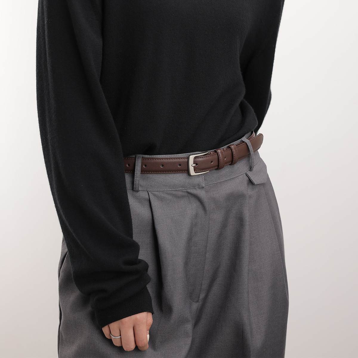 メンズベルト 本革仕立て上質メンズフォーマルベルト