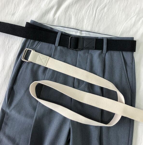 メンズベルト メッシュ装飾付きベルト