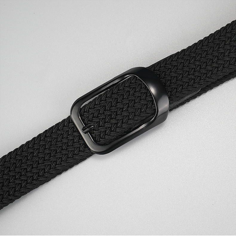 メンズベルト 編み込み細部仕上げ紳士用メッシュベルト