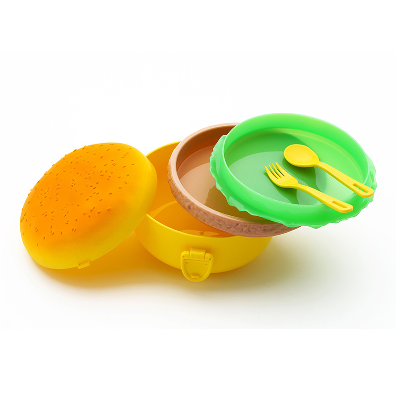 ハンバーガー型レンジ対応弁当箱