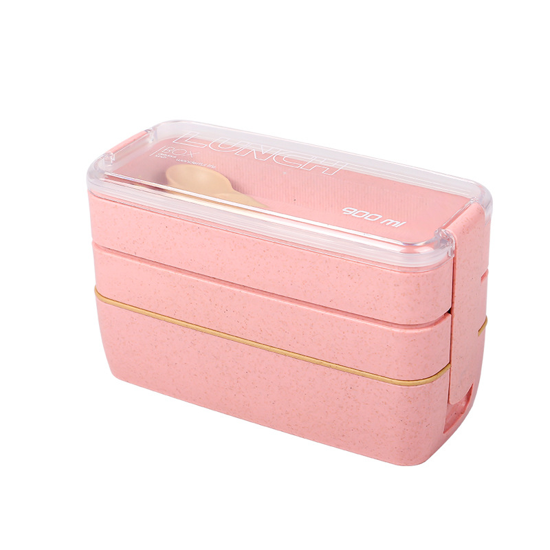 二段式仕切り付きスリム弁当箱セット