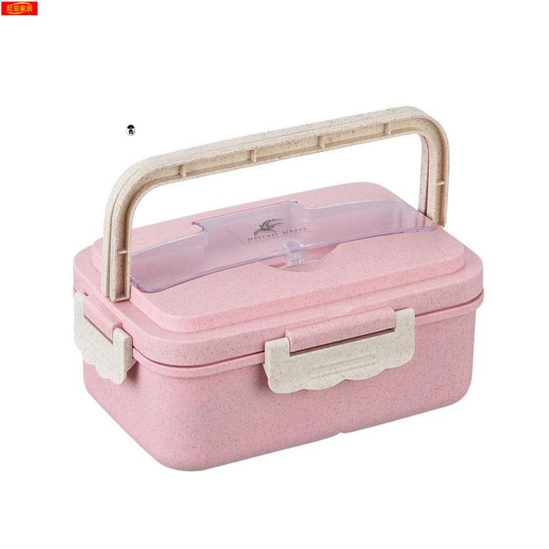 かわいいキャラクターシール付き縦型弁当箱