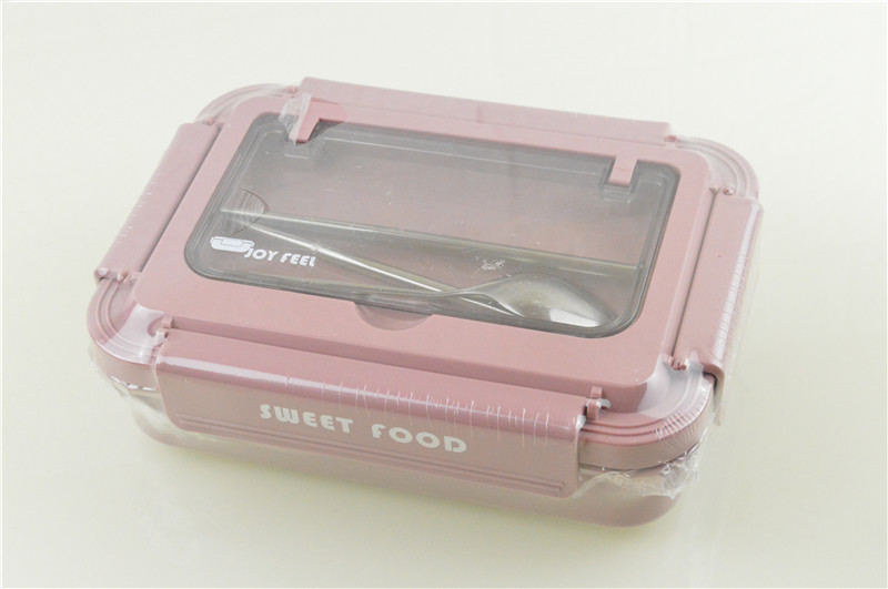 弁当箱 透明窓付き二段式密閉スリム弁当箱