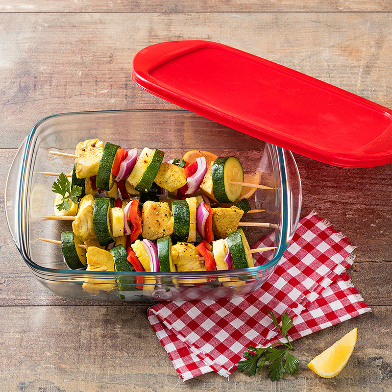 耐熱ガラス製スリム弁当箱