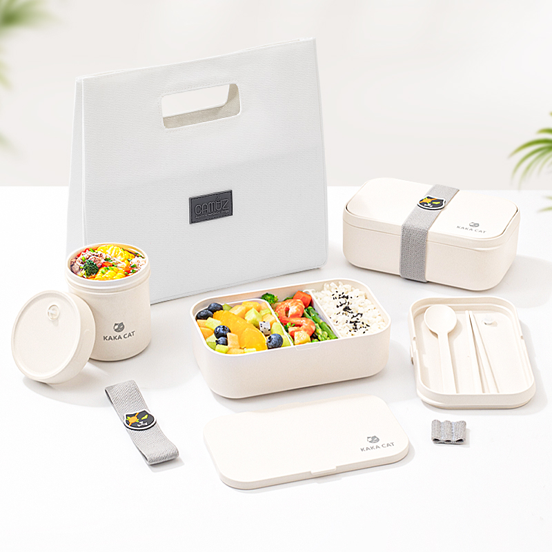 多機能収納袋付きレンジ対応弁当箱