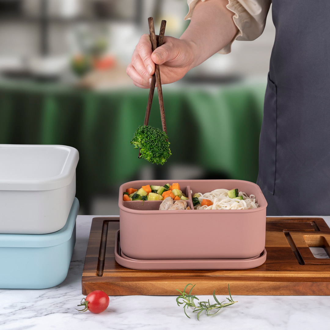 仕切り付きコンパクト弁当箱