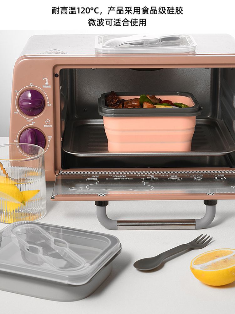 透明蓋付き電子レンジ対応弁当箱