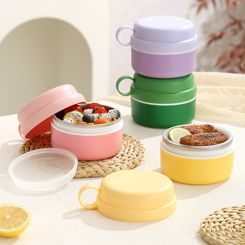 持ち手付き丸型レンジ対応弁当箱