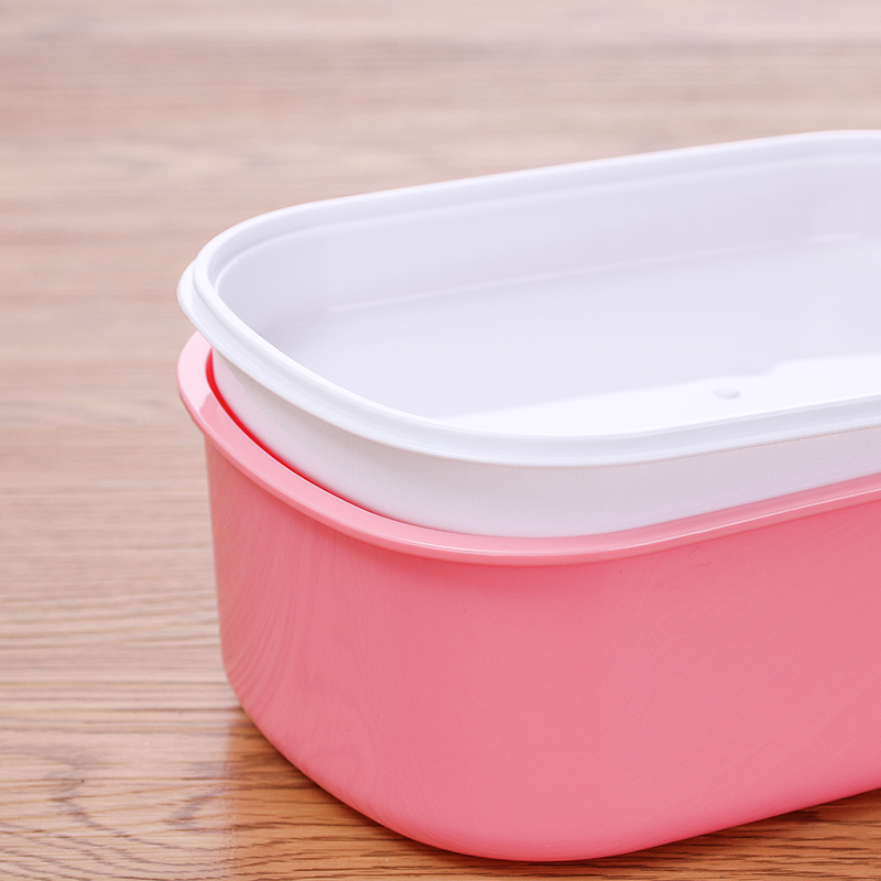 可愛い動物柄付き密閉式2段弁当箱