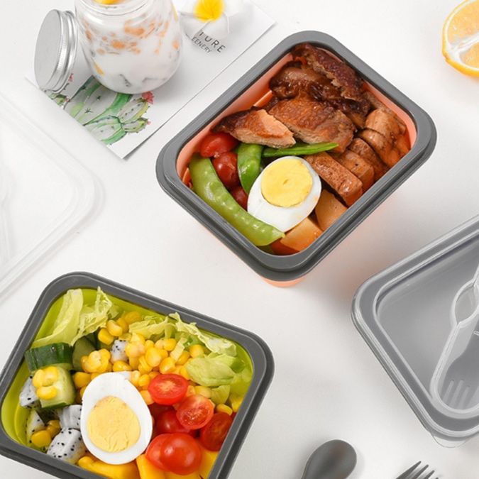 透明蓋付き電子レンジ対応弁当箱