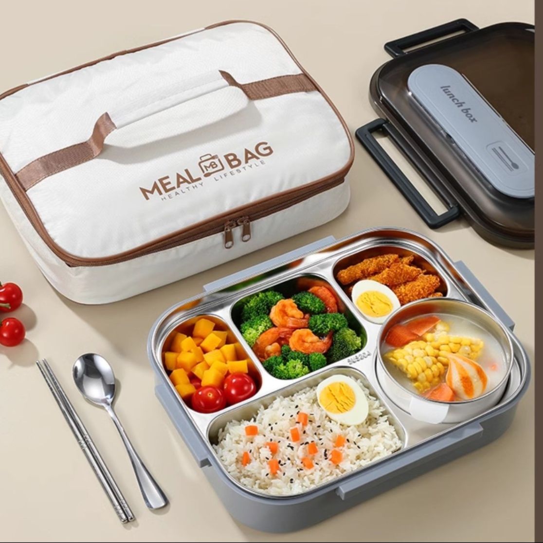 汁物付き保温弁当箱