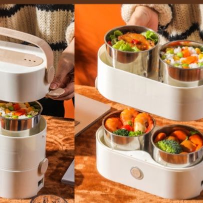 電気式二段保温弁当箱