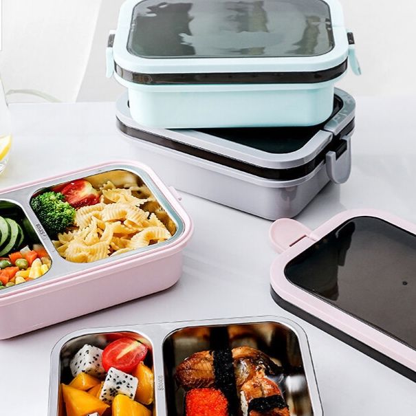 多層仕切り付き保温弁当箱