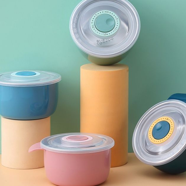 持ち手付き密閉式保温汁物容器