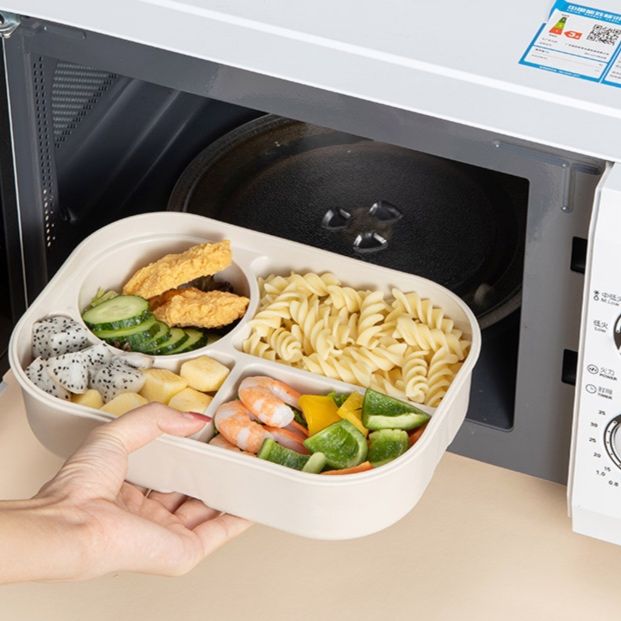 仕切り付き電子レンジ対応弁当箱