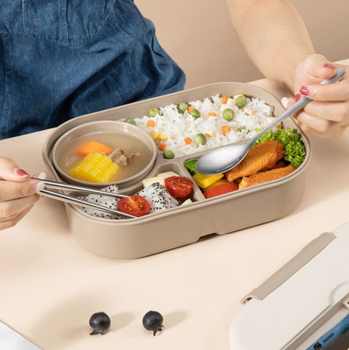 仕切り付き電子レンジ対応弁当箱