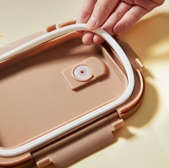 透明耐熱ガラス製密閉式レンジ対応弁当箱