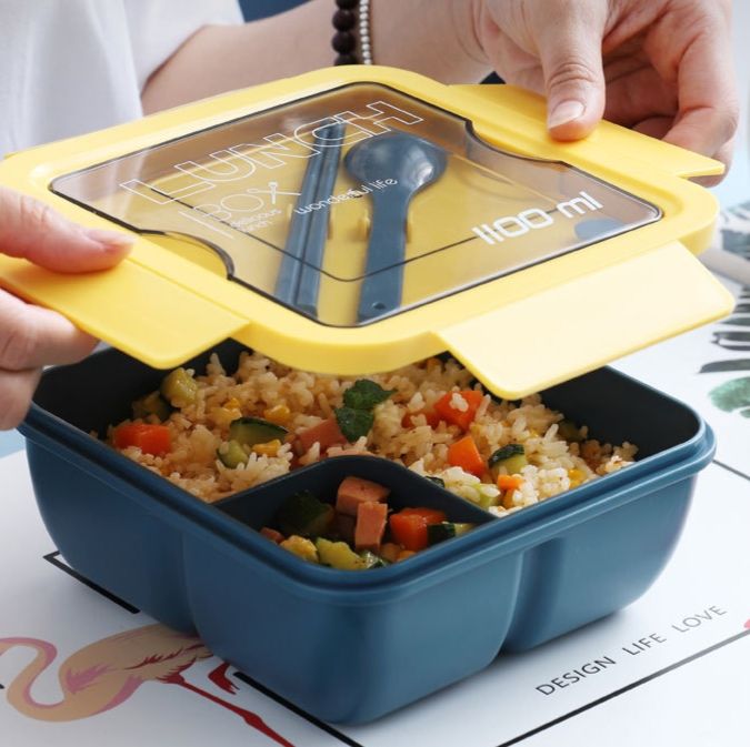 仕切り付きスリム弁当箱セット