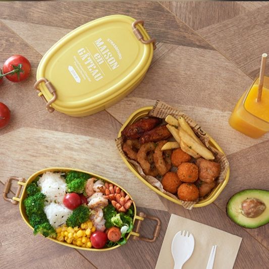 二段式おしゃれスリム弁当箱