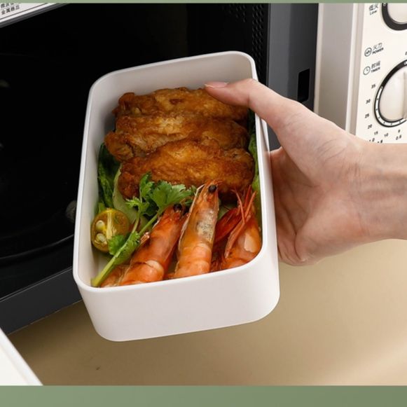 木目調蓋付き二段式密封保温弁当箱セット