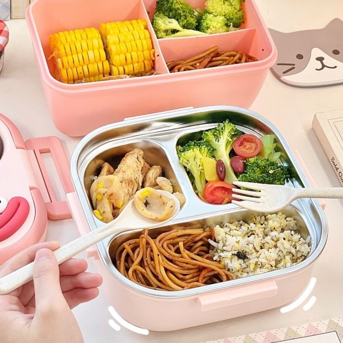 多層仕切り付き電子レンジ対応弁当箱