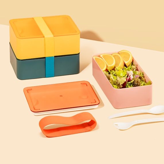 シリコンバンド付き縦型弁当箱