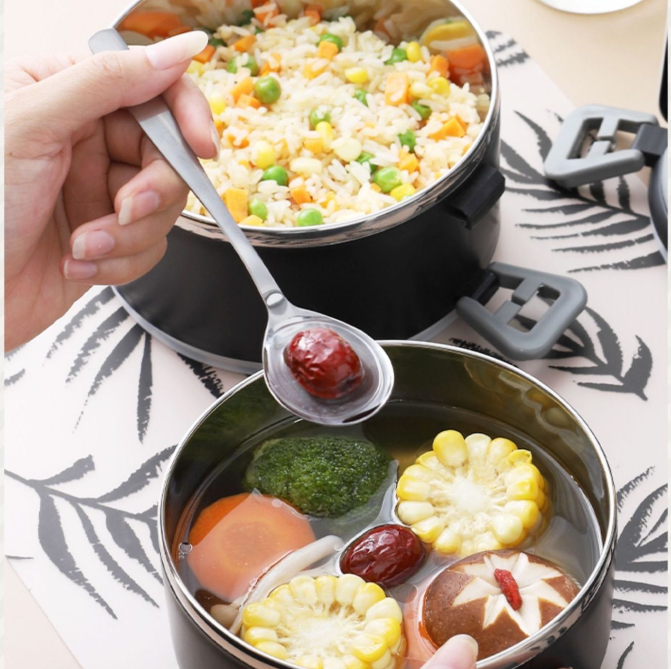 多層式真空断熱保温弁当箱