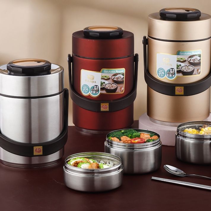 多層式真空断熱保温弁当箱