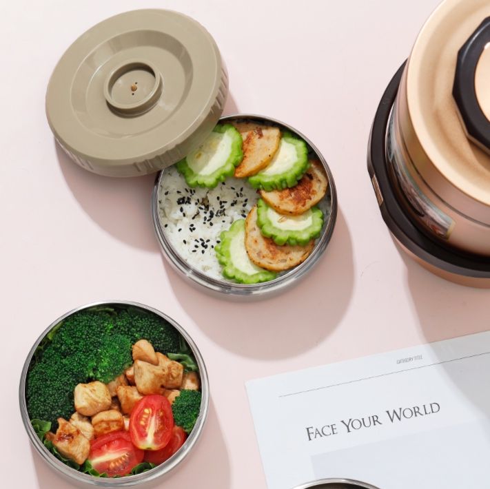 多層式真空断熱保温弁当箱