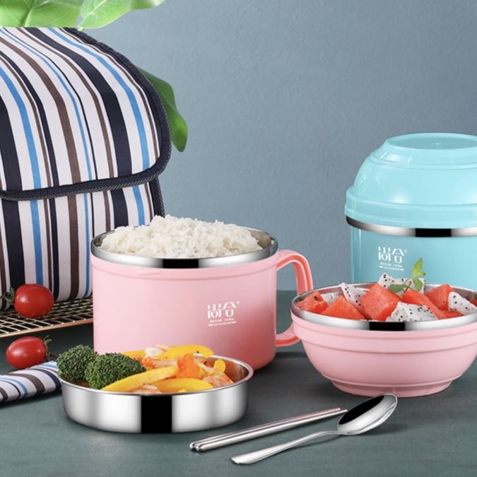 多段式真空断熱保温弁当箱