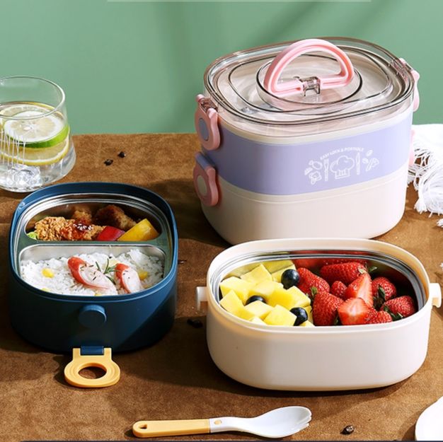 電子レンジ対応保温機能付き弁当箱