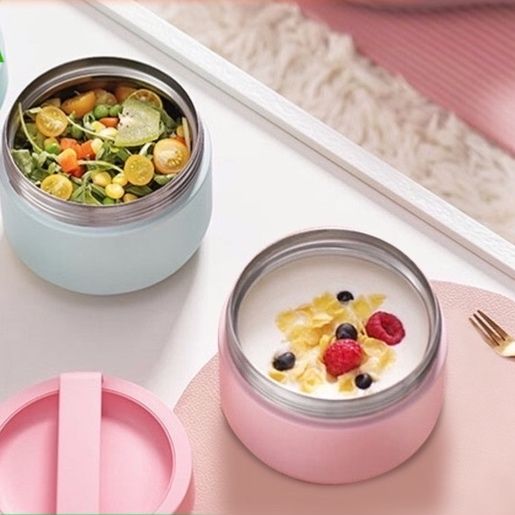 真空丸型保温弁当箱