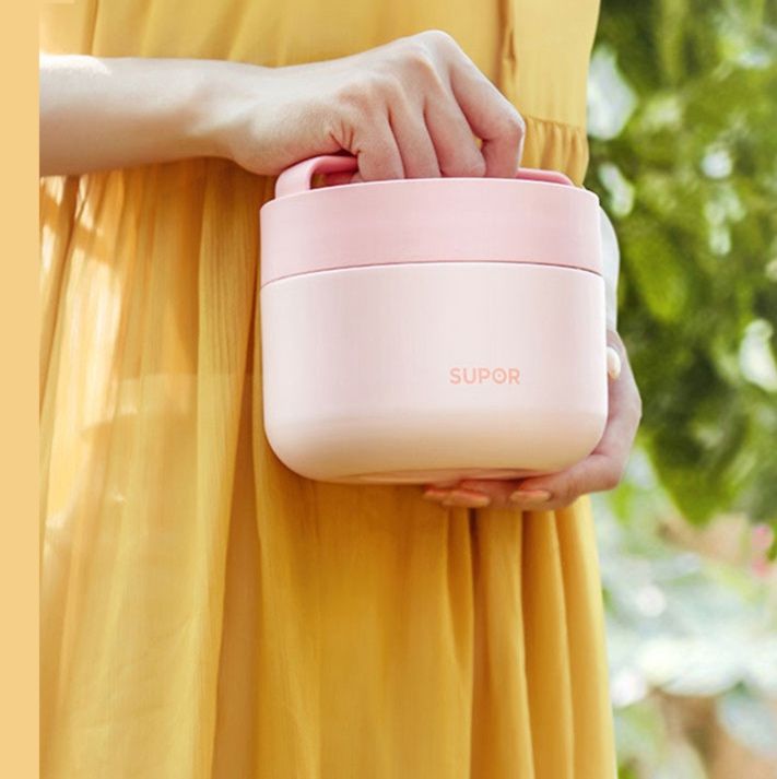 真空丸型保温弁当箱