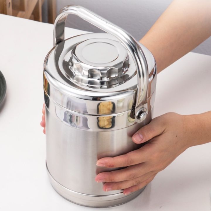 ステンレス製多段式保温ランチジャー