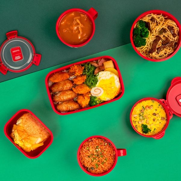 電子レンジ対応蒸気弁付きスリム保存容器