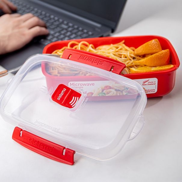 電子レンジ対応蒸気弁付きスリム保存容器