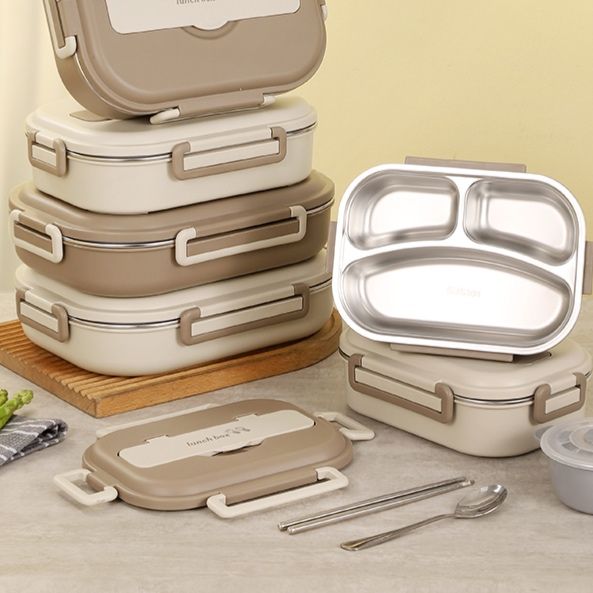 ステンレス製二重構造保温弁当箱