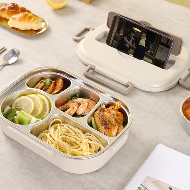 ステンレス製二重構造保温弁当箱