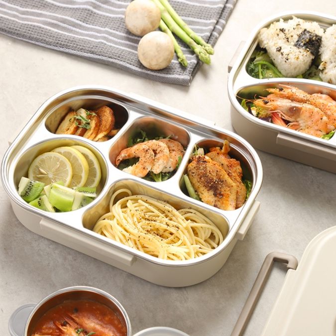 ステンレス製二重構造保温弁当箱