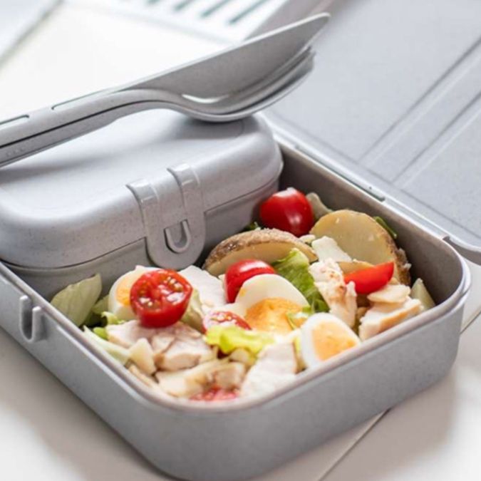 多段式仕切り付きスリム弁当箱