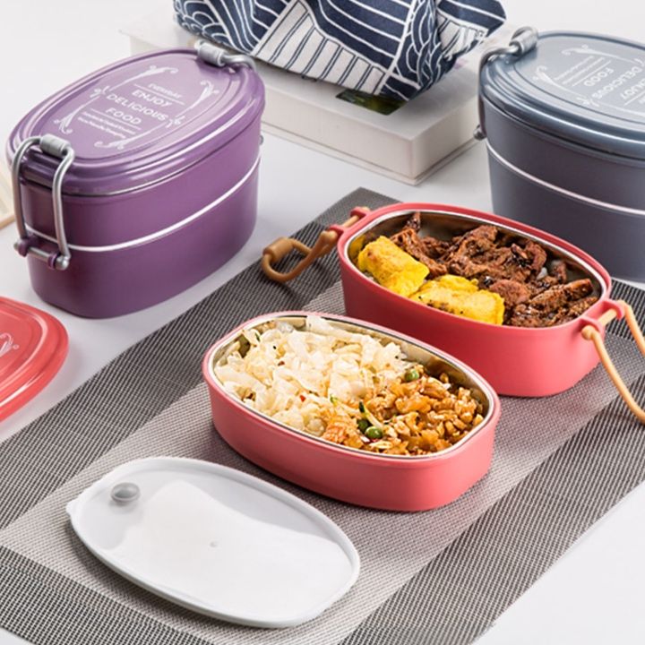 二段式ステンレス保温弁当箱