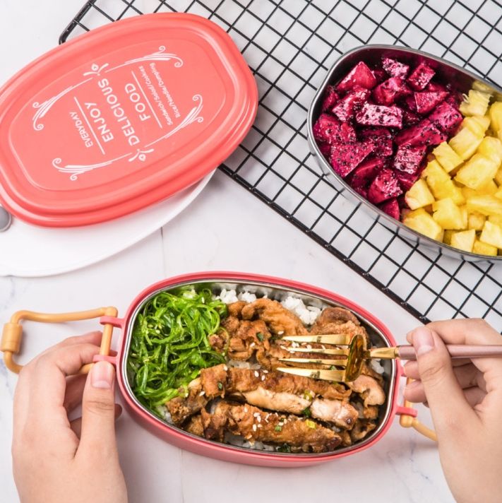 二段式ステンレス保温弁当箱