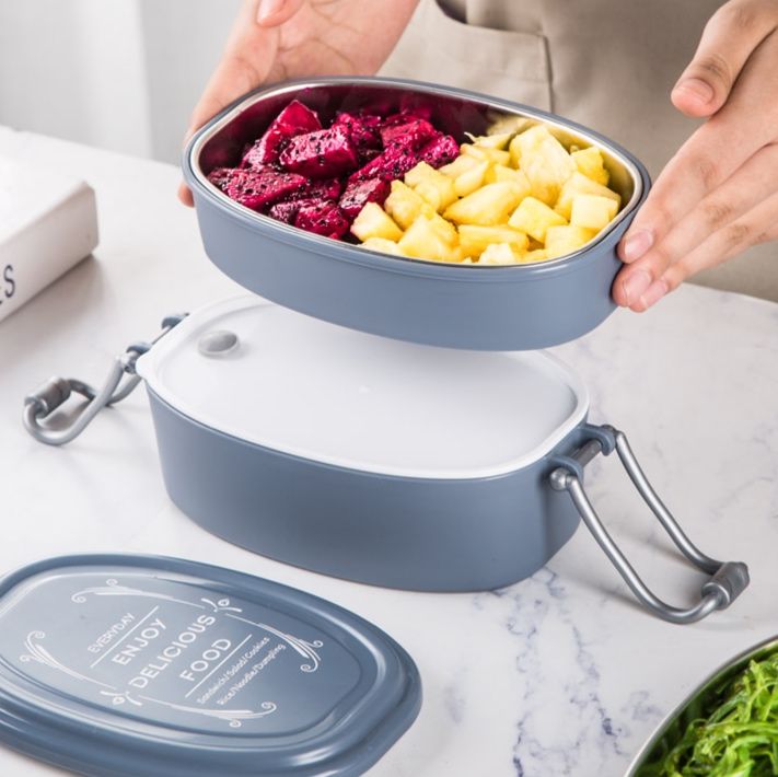 二段式ステンレス保温弁当箱