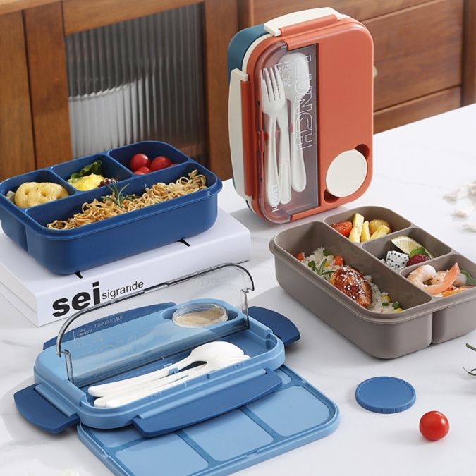 多機能仕切り付きスリム弁当箱