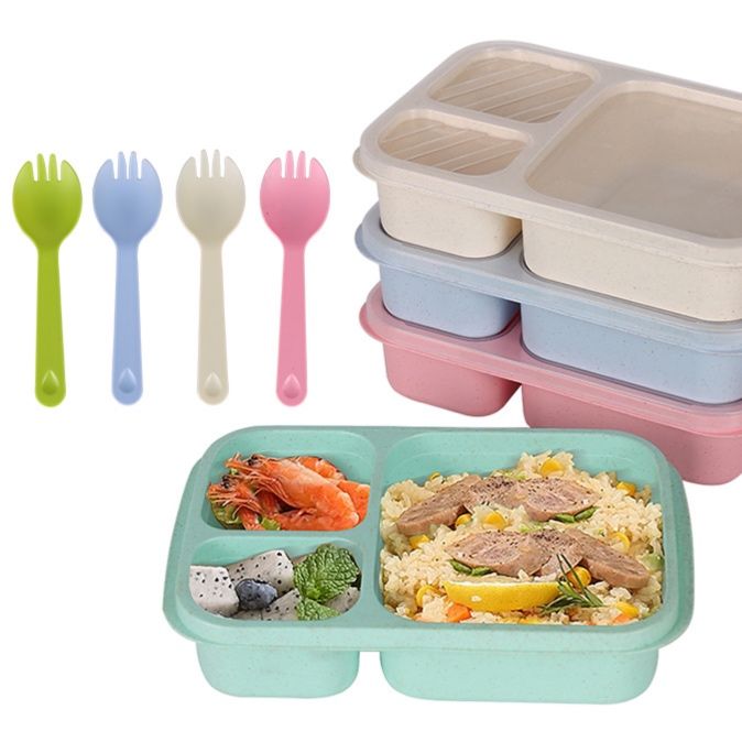 仕切り付きコンパクト弁当箱