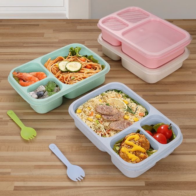 仕切り付きコンパクト弁当箱