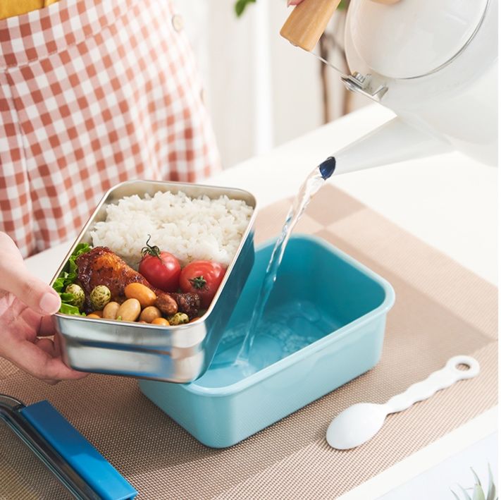 保温二段式縦型弁当箱