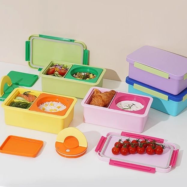 独立内盤多層仕切り保温スリム弁当箱