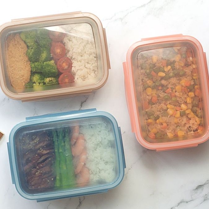 ステンレス製透明蓋付き弁当箱