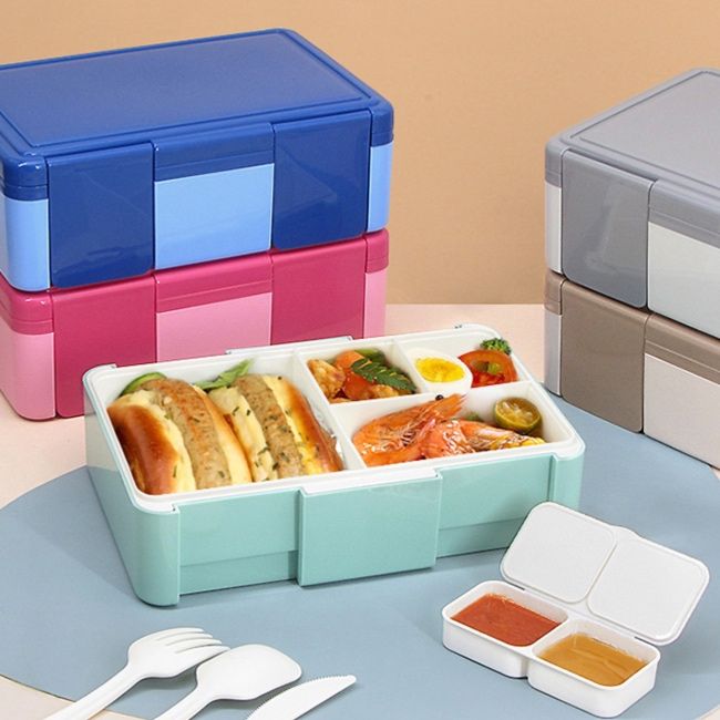 二段式仕切り付きレンジ対応弁当箱